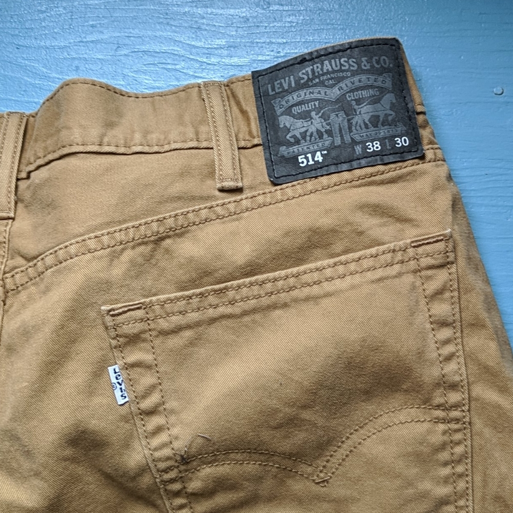 Levi 514 men's tan jeans